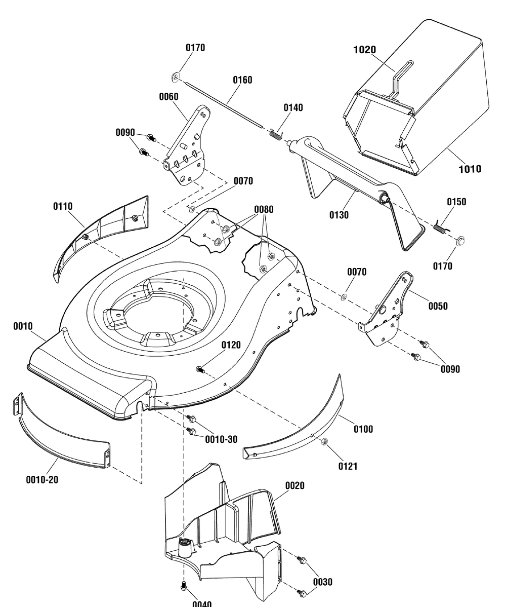 Deck Group (881331) Diagram and Parts List for 881548-MPH625E,625SERIES 2012 Briggs and Stratton Lawn Mower